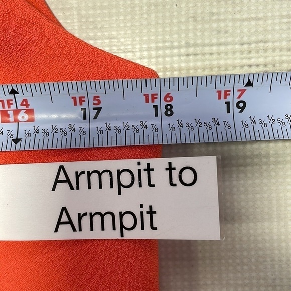 Finders Keepers Dress Coral Orange High Neck Split Front Size Medium - Picture 9 of 13